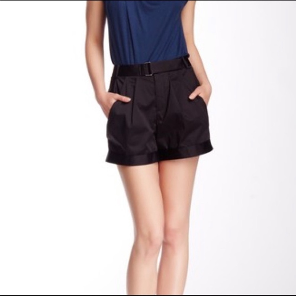 Helmut Lang Rolled Hem Short In Black